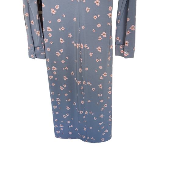 WAYF Remember Me Twist Detail Long Sleeve Cutout Midi Dress Size Small - Picture 7 of 9